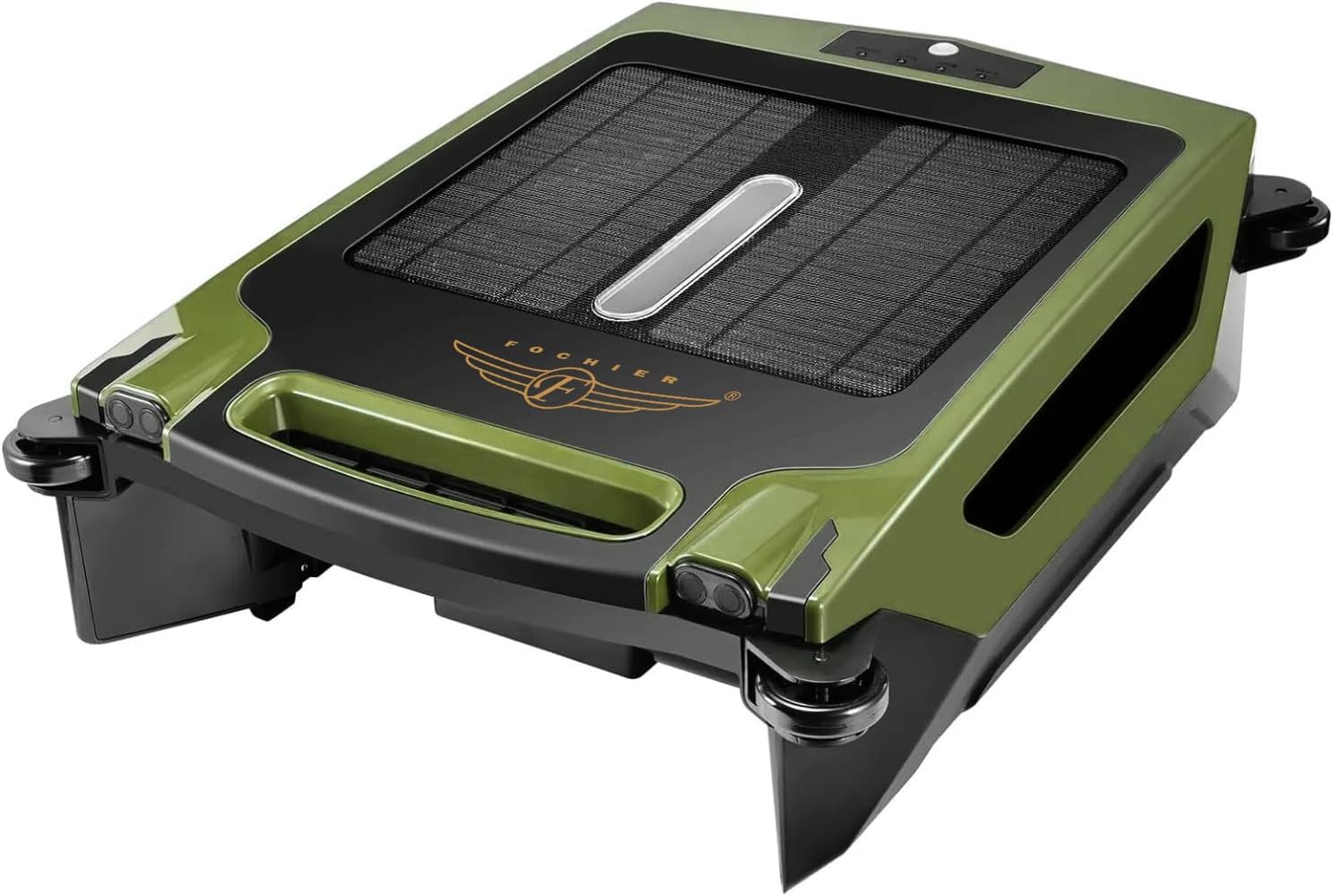 (2024 New) Cordless Robotic Pool Cleaner, Solar Powered Pool Skimmer for Pool Surface with Dual Charging Options