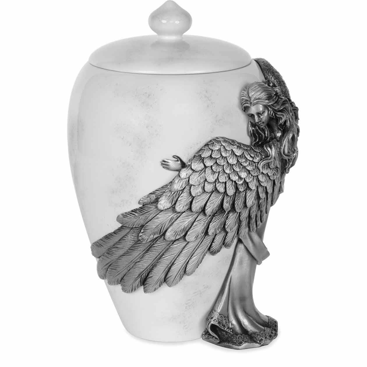 Angel&s Embrace Medium Stone Cremation Urn