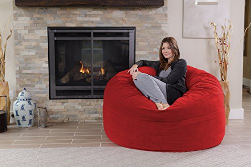Chill Sack Bean Bag Chair - 5' Giant Memory Foam Lounge Chair with Soft Microfiber Cover – Cozy Furniture for Living Room, Dorm