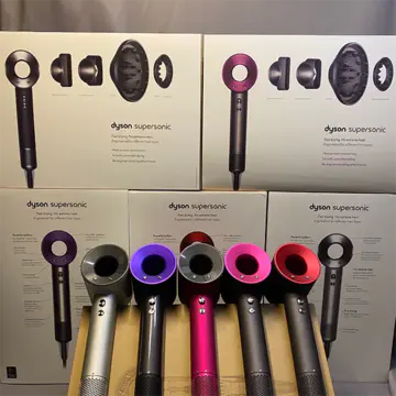 Dyson Ion Hair dryer, 1800W professional hair dryer (with powerful AC motor), anion technology, 3 hot 2 cold, 2 nozzles and 1 diffuser