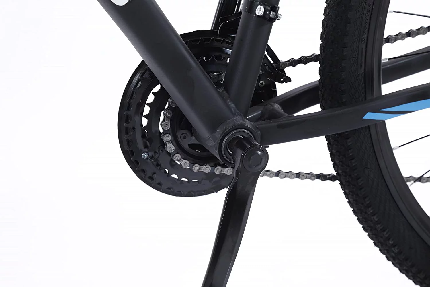 Eactive Mens Road/Highway Bike, 29-Inch Wheels, Aluminum Frame, Twist Shifters, 24-Speed, Front and Rear Disc Brakes (Black) - Radiant Selections