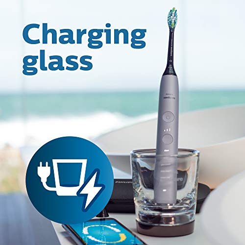 Philips Sonicare DiamondClean Smart Electric, Rechargeable Toothbrush for Complete Oral Care – 9300 Series, White, HX9903/05