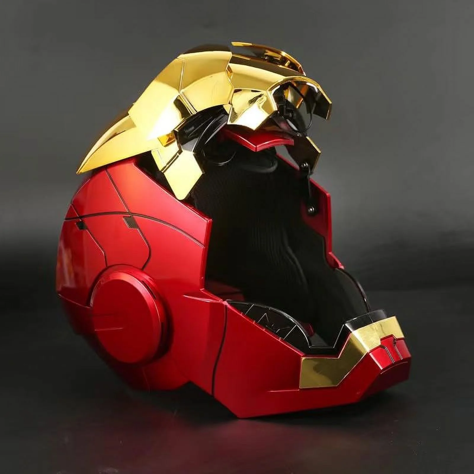Farontor Iron Man Helmet Electronic Mark 5 Helmet Wearable Iron-man Mask with Sounds & LED Eyes 1:1 Model