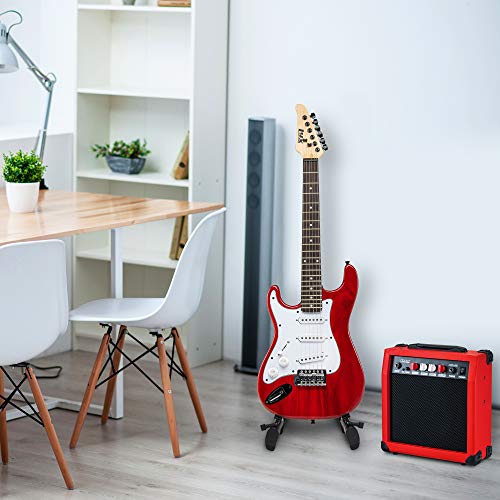 LyxPro 36 Inch Electric Guitar and Kit for Kids with 3/4 Size Beginner’s Guitar, Amp, Six Strings, Two Picks, Shoulder Strap, Digital Clip On Tuner