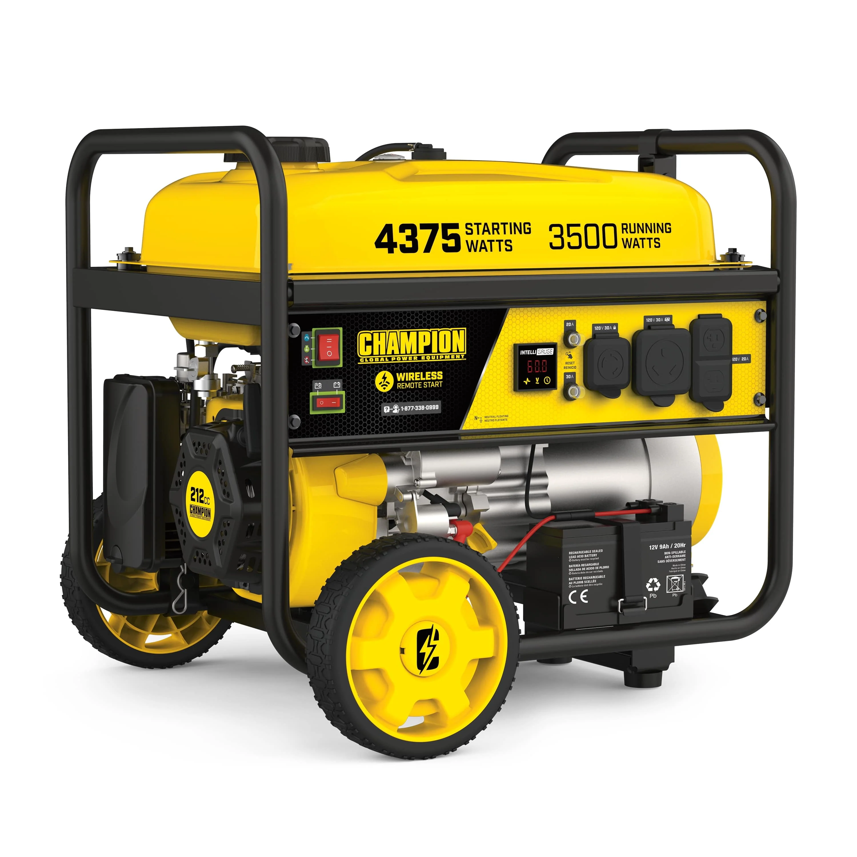 Champion Power Equipment 4375/3500 Watts RV Ready Portable Generator, Remote Start (CARB)