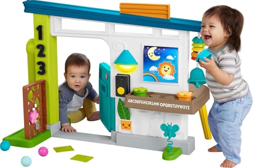 Fisher-Price Baby Learning Toy Laugh & Learn Ultimate Playhouse with Smart Stages & 9 Pretend Play Accessories, Infants & Toddlers Ages 6+ Months