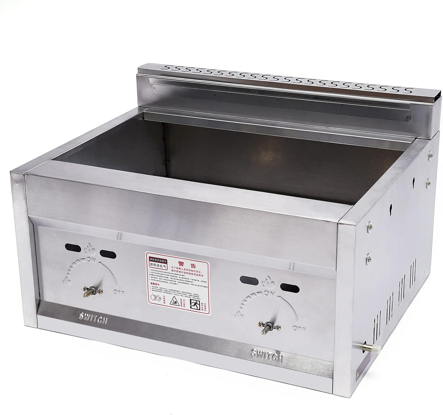 Commercial Countertop Gas Fryer Deep Fryer Petroleum Gas LPG With 6L* 2 Baskets