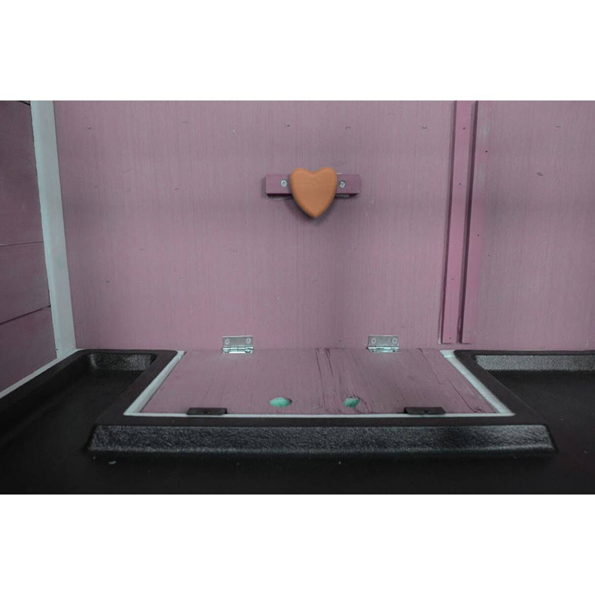 Lovupet 40x22 Wooden Rabbit Hutch Small Animal House Pet Cage Chicken Coop Pink 0323L