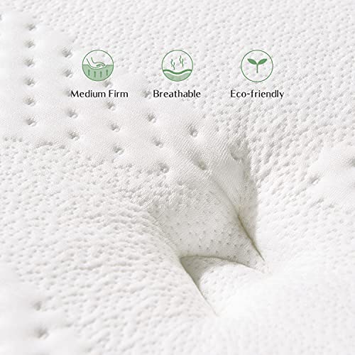 Novilla King Size Mattress 14 Inch, Hybrid Mattress King for Motion Isolation, Gel Memory Foam with Pressure Relief for Cool Night Sleep