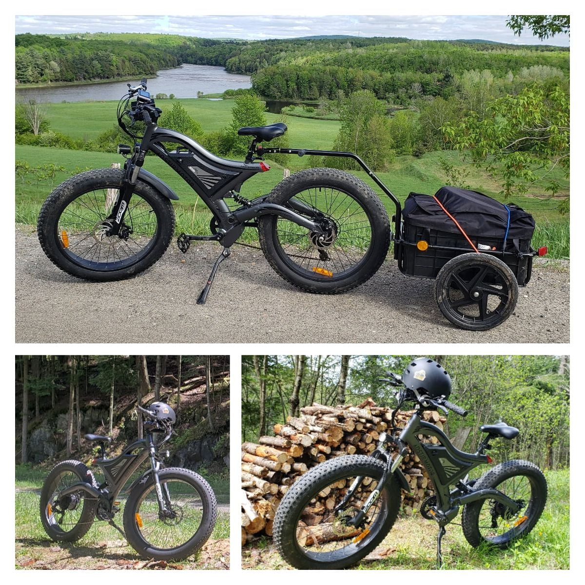Aostirmotor Electric Mountain Bike 750W 48V15Ah Removable Lithium Battery, Fat Tire Ebike 26x4.0 inch Electric Bike for Adults