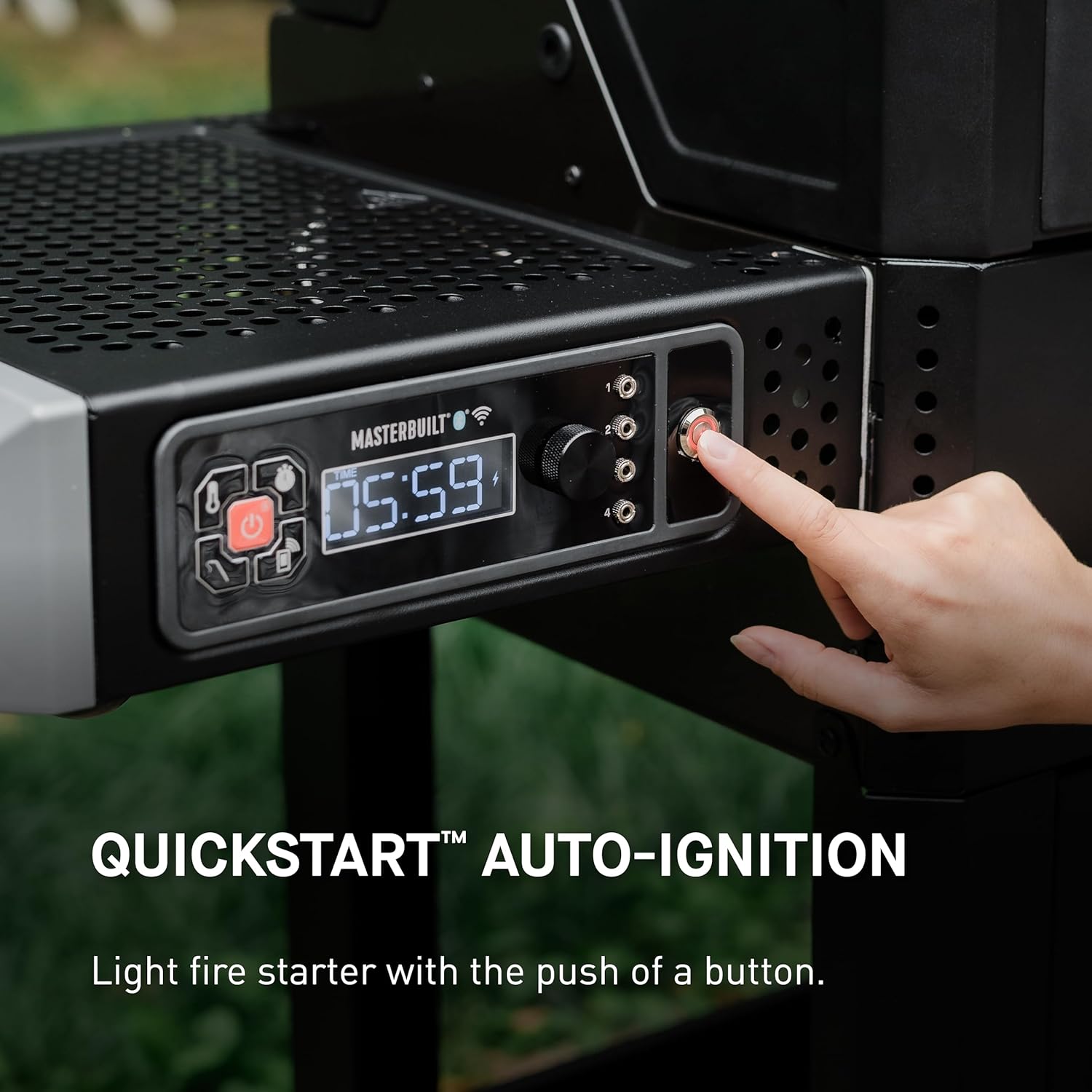 Masterbuilt AutoIgnite 545 Digital Charcoal Grill and Smoker Combo for Easy Grilling, Digital Control, App, Sear Plate