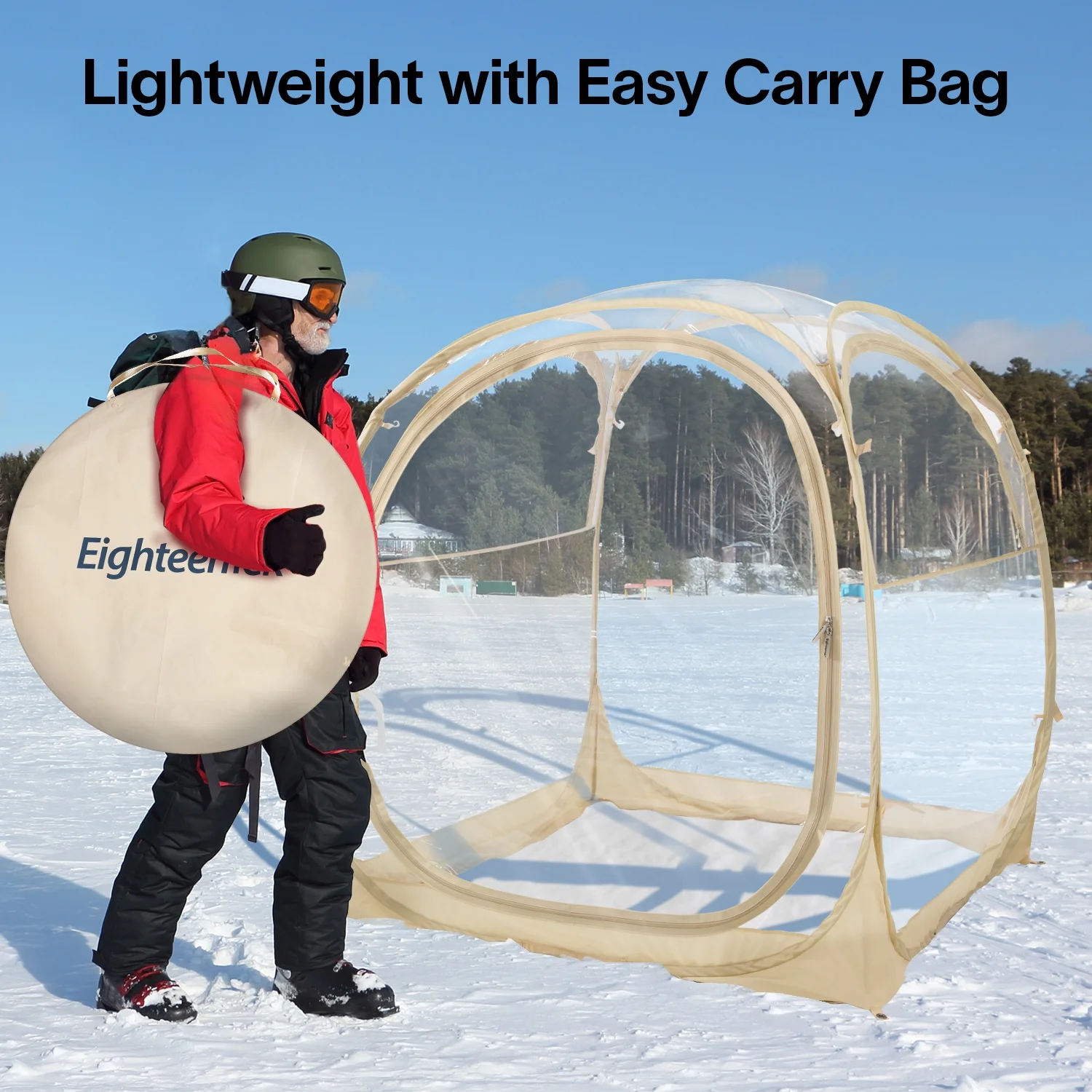Pop-Up Weatherproof Sport Pod Tent for Camping, Fishing, and Shelter