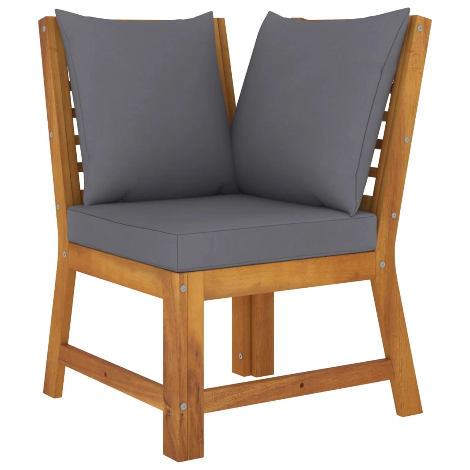 moobody 3 Piece Patio Lounge Set with Cushions Middle Sofa