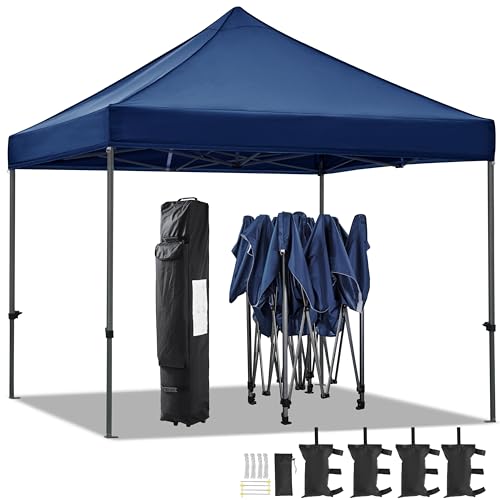 Yaheetech Heavy Duty Pop Up Canopy Tent, 10x20 Commercial Instant Shelter Tent for Wedding, Parties, Adjustable Outdoor Canopy with Wheeled Carry Bag