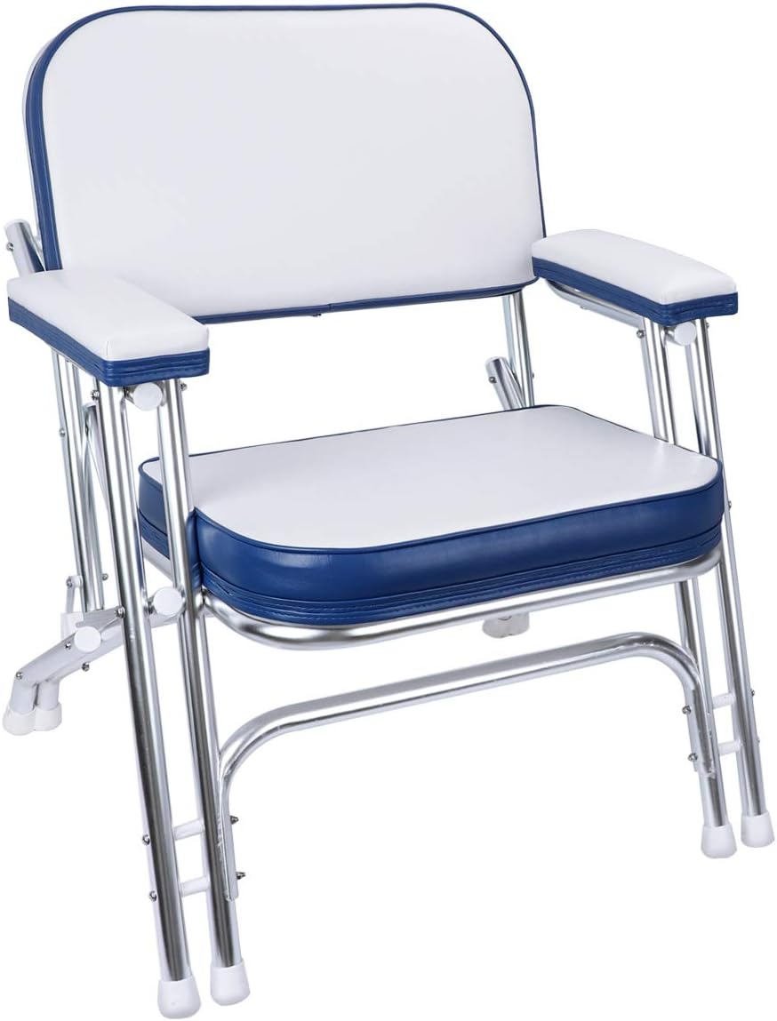 NORTHCAPTAIN D1 Premium Folding Deck Chair Boat Seat with Aluminum Frame
