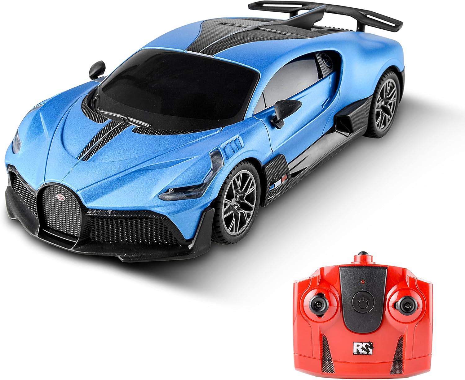 BEZGAR Remote Control Car - 1:24 Scale Licensed RC Series，Bugatti Veyron Chiron Remote Control Sport Racing Hobby Toy Car