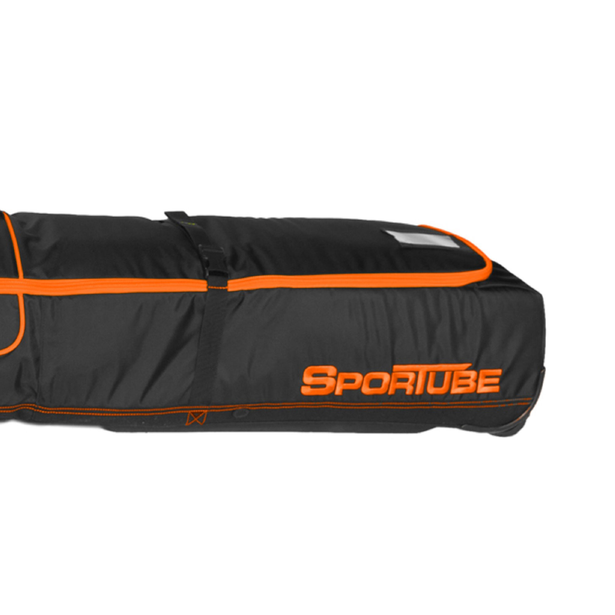 Sportube Wheeled Padded 3 Pair Ski Shield/2 Snowboard Bag, Black/Orange