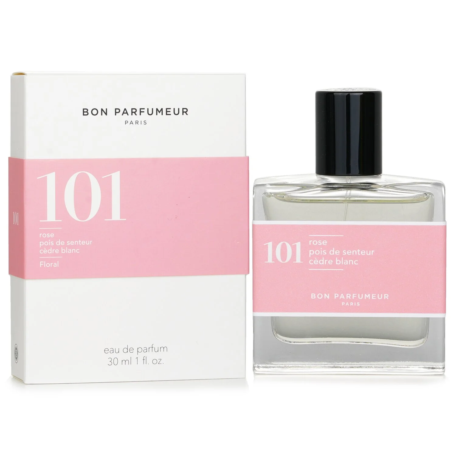 Bon Parfumeur 101 Eau De Parfum Spray - Floral (Rose, Sweet Pea, White Cedar) 30ml/1oz