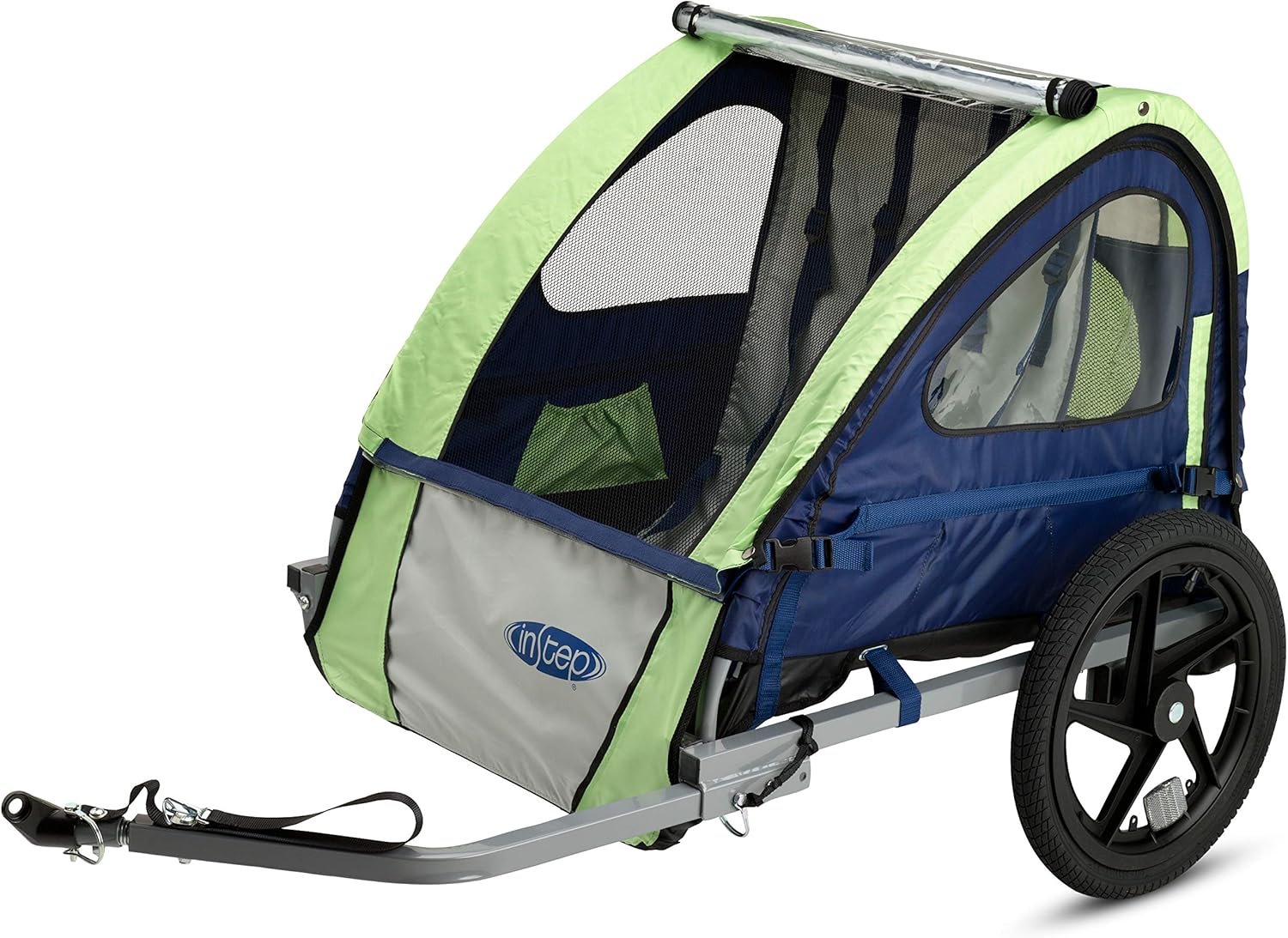 Instep Bike Trailer for Toddlers, Kids, Single and Double Seat, 2-In-1 Canopy Carrier, Multiple Colors