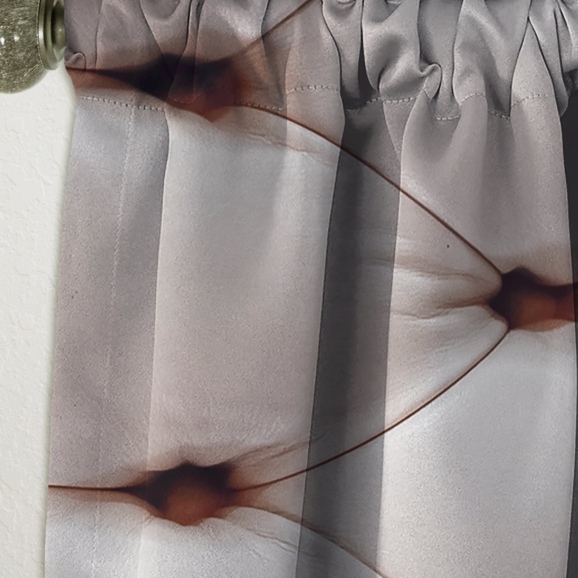 DESIGN ART Designart 'Diamond Shaped Leather Couch' Modern Blackout Curtain Single Panel 52 in. wide x 120 in. high - 1 Panel 120 Inches