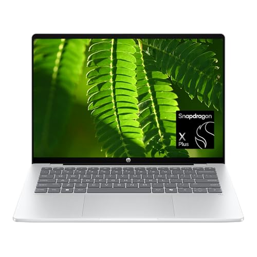 HP OmniBook 5 14 inch Next Gen AI PC, OLED Display, Snapdragon X Plus X1P-42-100, 16 GB RAM, 1 TB SSD, Qualcomm Adreno GPU, Windows 11 Home