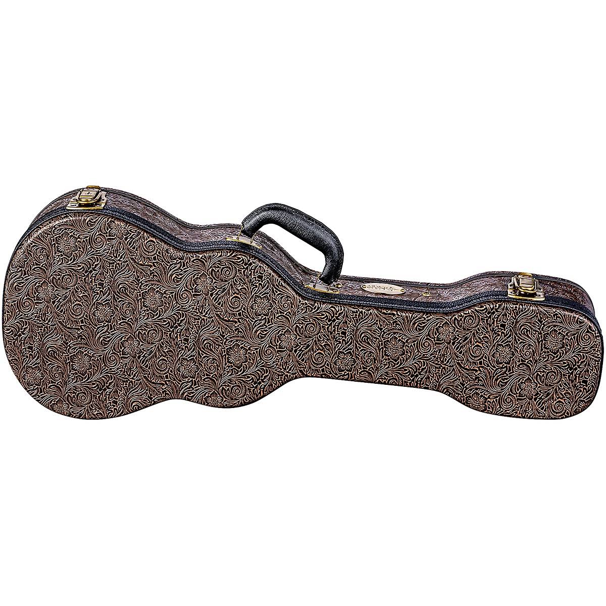 Luna Hard Case Tooled Leather Tenor Ukulele