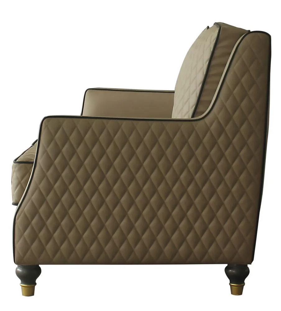 Classic Tan & Tobacco Sofa by Acme House Marchese 58860