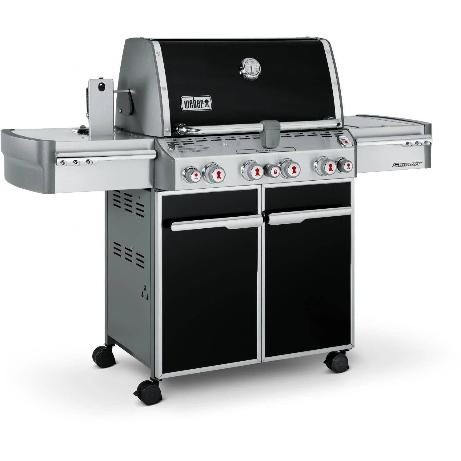 Weber Summit E-470 Propane Gas Grill With Rotisserie, Sear Burner & Side Burner - Black - 7171001