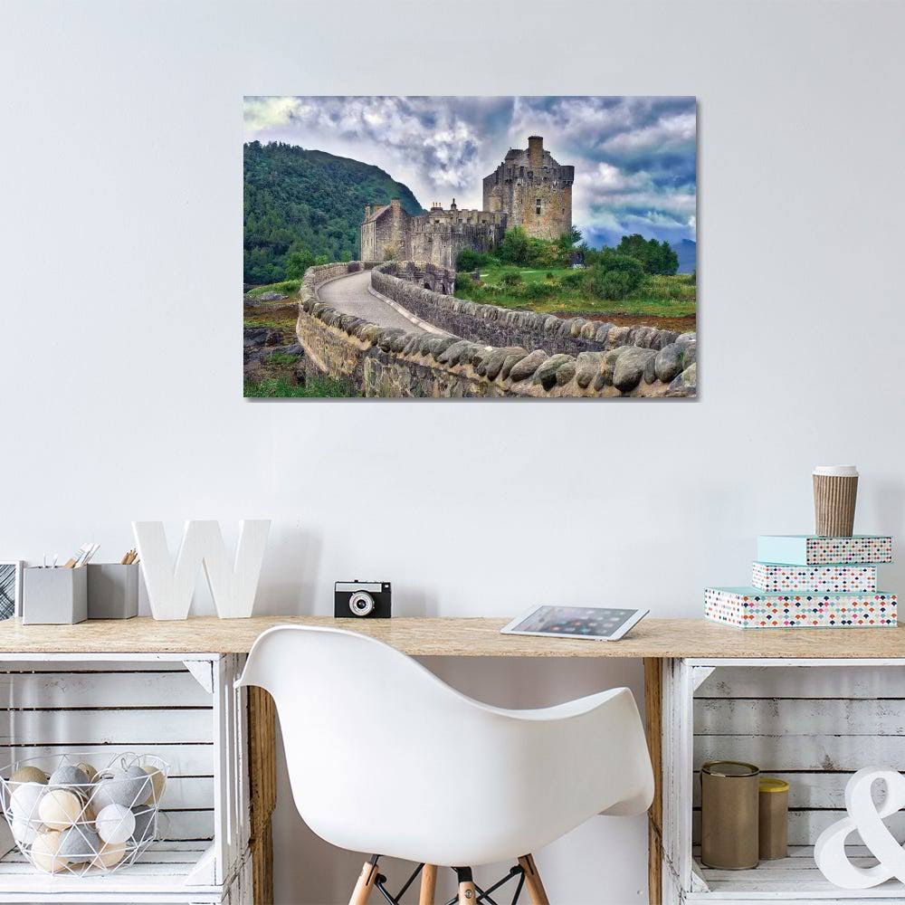 Eilean Donan Castle Canvas Artwork Print by Zoe Schumacher ( Architecture u003E Castles u0026 palaces art)