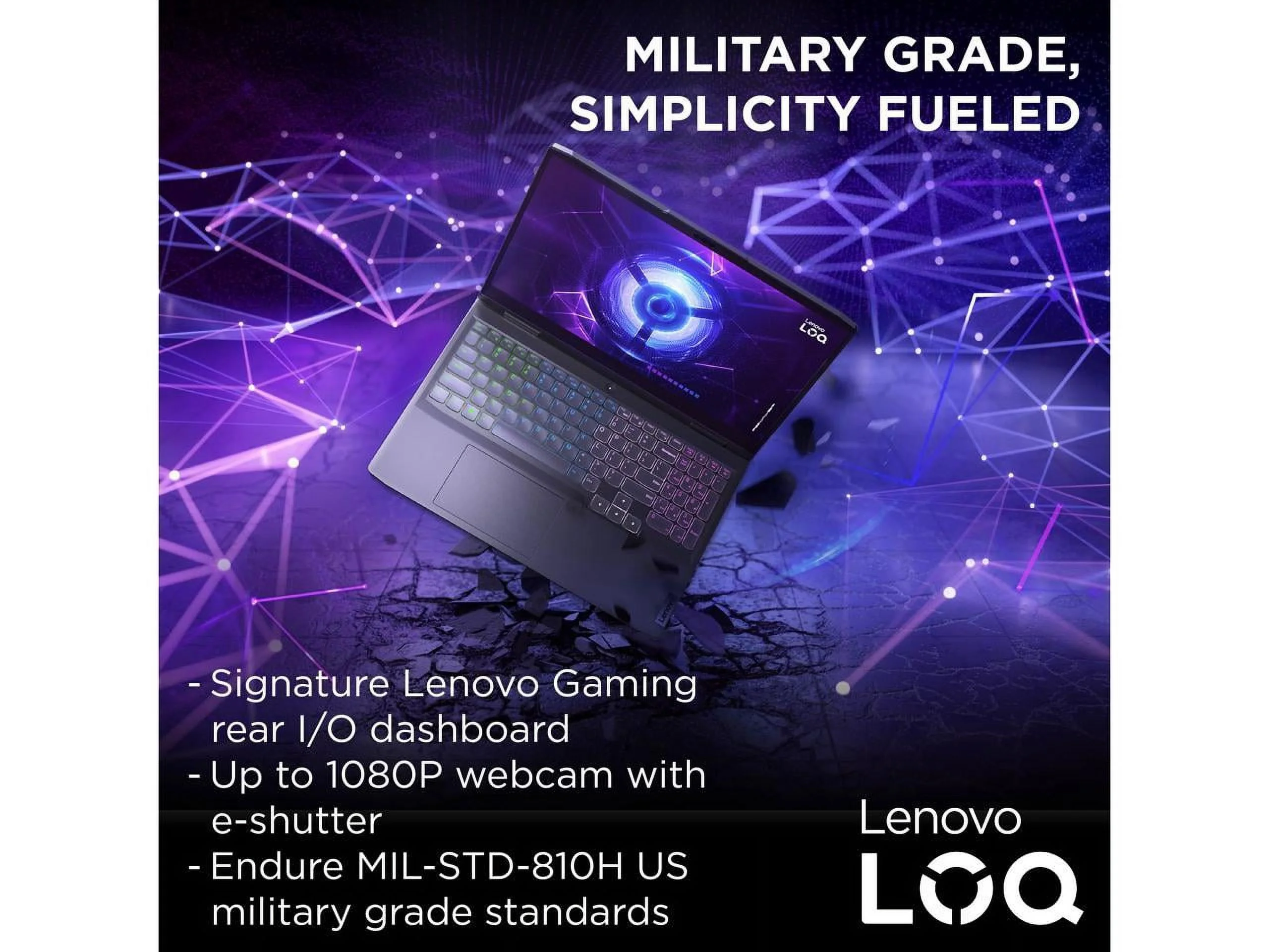 Lenovo LOQ 15IRH8 - 15.6" 144 Hz IPS - Intel Core i5 13th Gen 13420H (2.10GHz) - GeForce RTX 4050 Laptop GPU - 8 GB DDR5 - 512 GB PCIe SSD