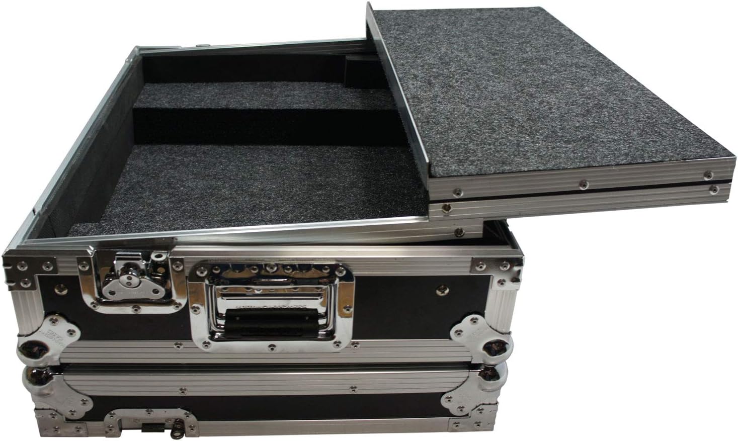 Harmony HCXDJRRLT Flight Angle Glide Laptop Stand DJ 1U Rack Case Compatible with Pioneer XDJ-RR