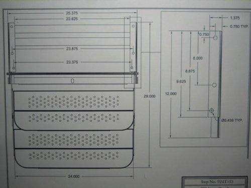 RV Motorhome Camper Trailer 24 Double Step 12 Drop Foldaway Entry