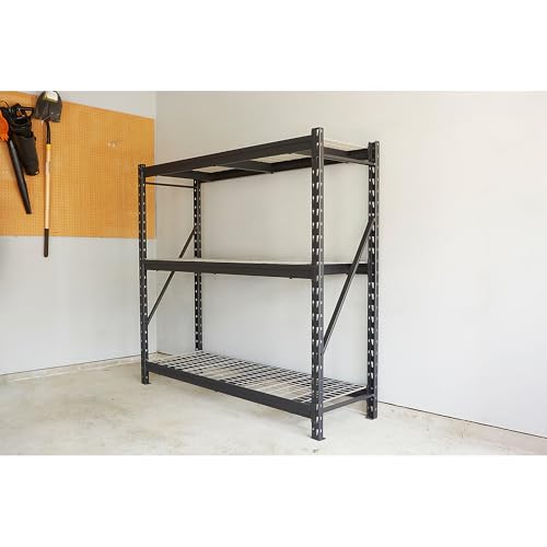 Ironton 4-Tier Industrial Steel Shelving Unit, 8,000-Pound Load Capacity, Garage Storage Rack, 77" W x 24" D x 72" H