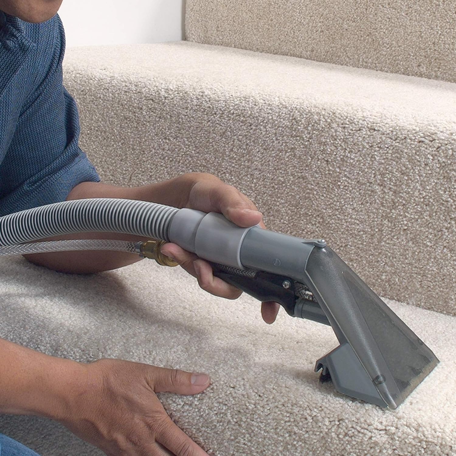 Rug Doctor Universal Attachment for X3 Commercial Cleaner, 12-ft Hose, for Carpet, Rugs, Upholstery, Stairs, Mattresses, Hand Tool, 12', Grey