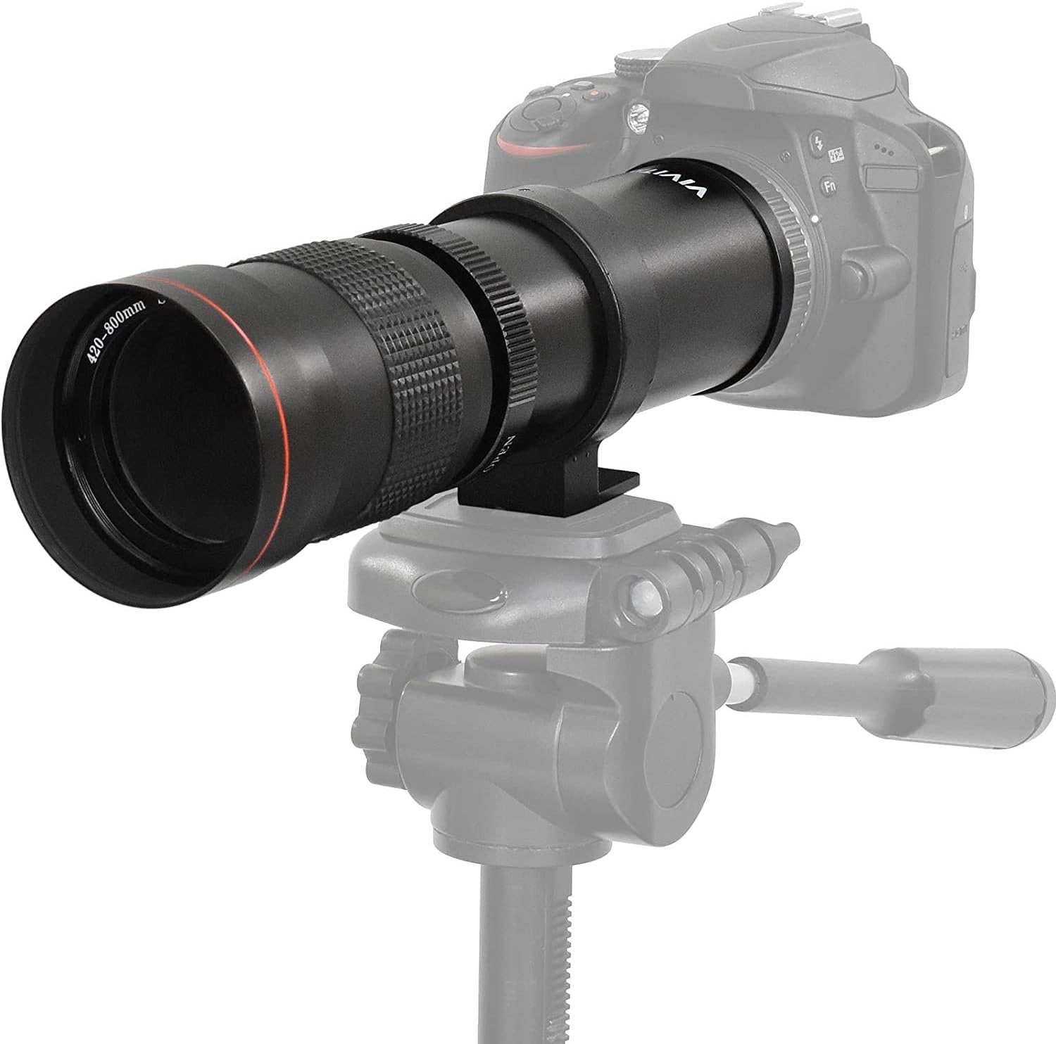 High-Power 420-1600mm f/8.3 Manual Telephoto Zoom Lens for Canon Digital EOS Rebel EOS-M, EOS M2, EOS M5, EOS M6, EOS M6 Mark II, EOS M10, EOS M50