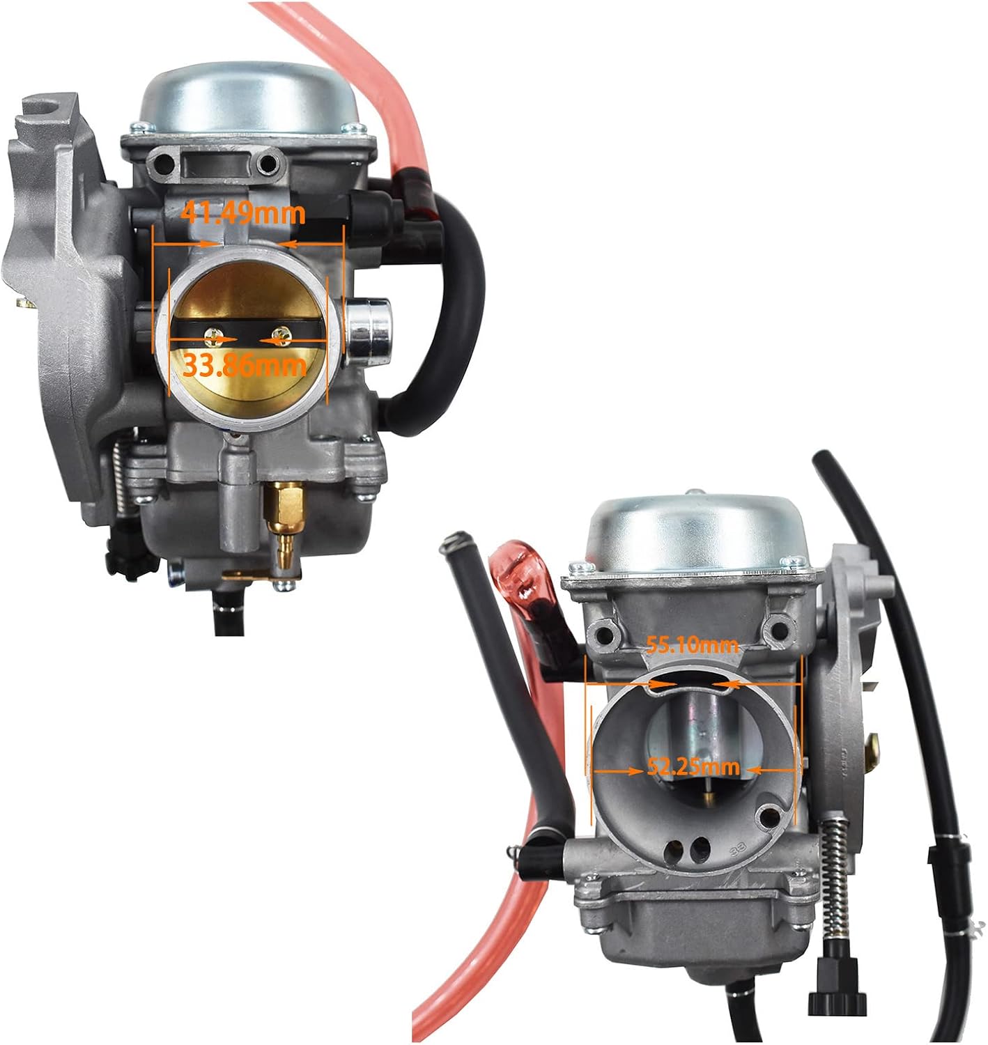 Carburetor LTA500F LTF500F Carb Fit for 2002 2003 2004 2005 2006 2007 Suzuki Vinson 500 Pack of 2