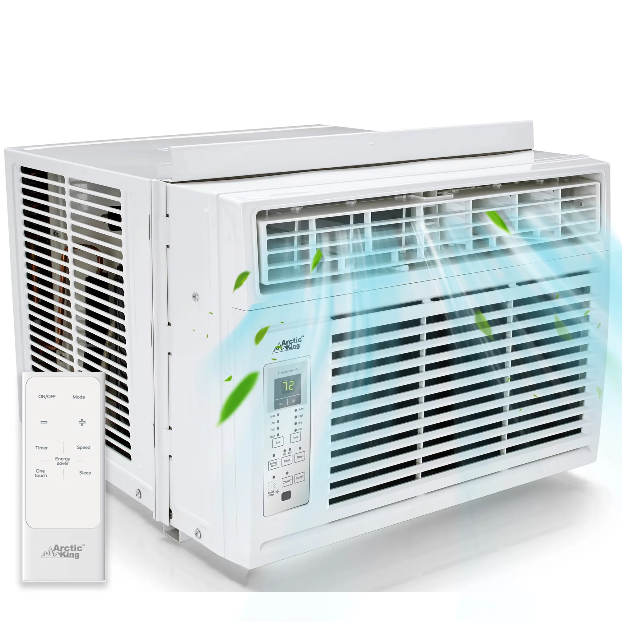 Arctic King 14,500 BTU Window Air Conditioner, Cools up to 700 Sq. Ft, with Digital Panel and Remote Control, Easy Installation, for House, Apartment