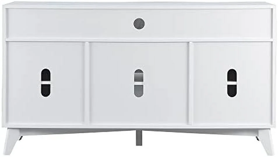 TJUNBOLIFE TV Stand for 65+ Inch TV  Mid Century Modern Media TV Console  32''