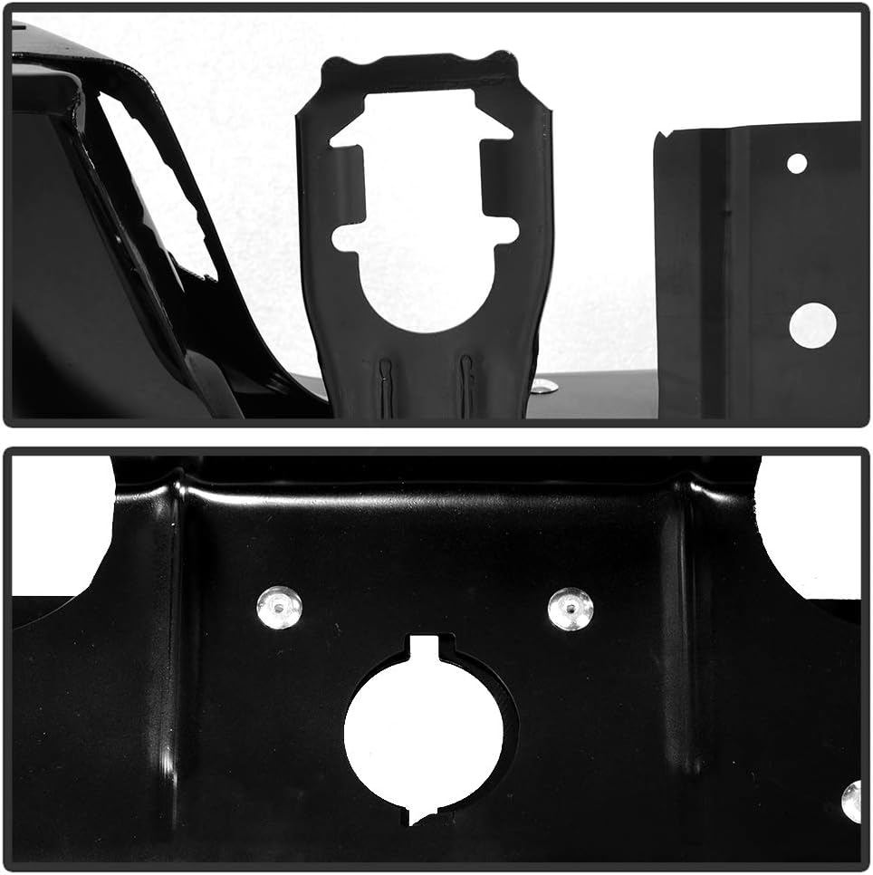 ACANII - For 2013-2018 Dodge Ram 2500 3500 w/Sensor Holes Black Powder Steel Rear Step Bumper Face Bar Assembly