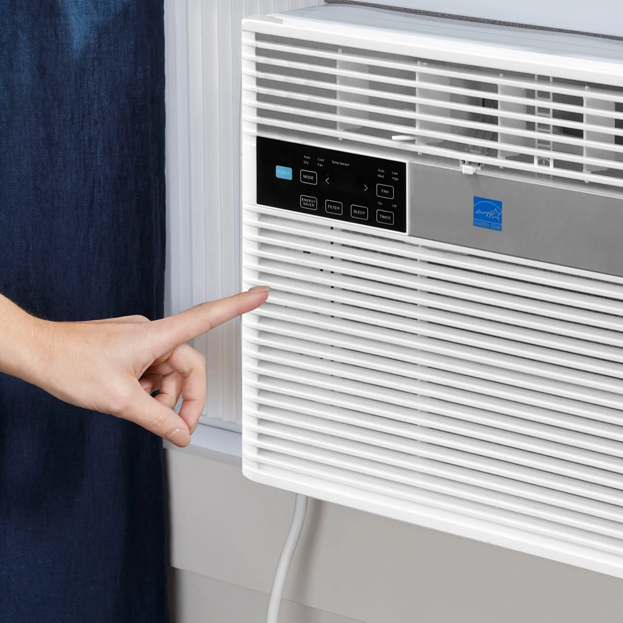 HomePointe 10,000 BTU Window Air Conditioner w/Remote & LED Digital Panel
