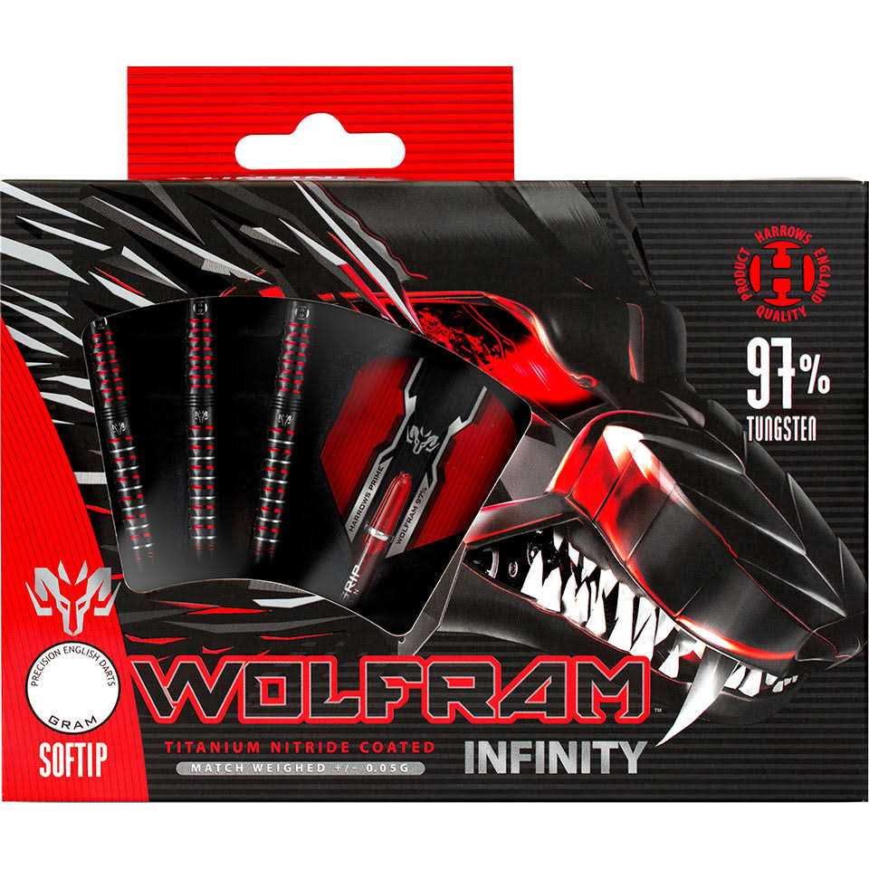Harrows Wolfram Infinity 97% Tungsten Soft Tip Darts - Sports Supplies Online Store