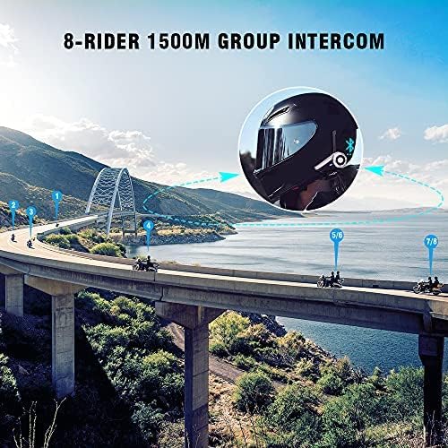 Freedconn Bluetooth Intercom Motorcycle Headset Wireless Headset Communication Intercom Systems