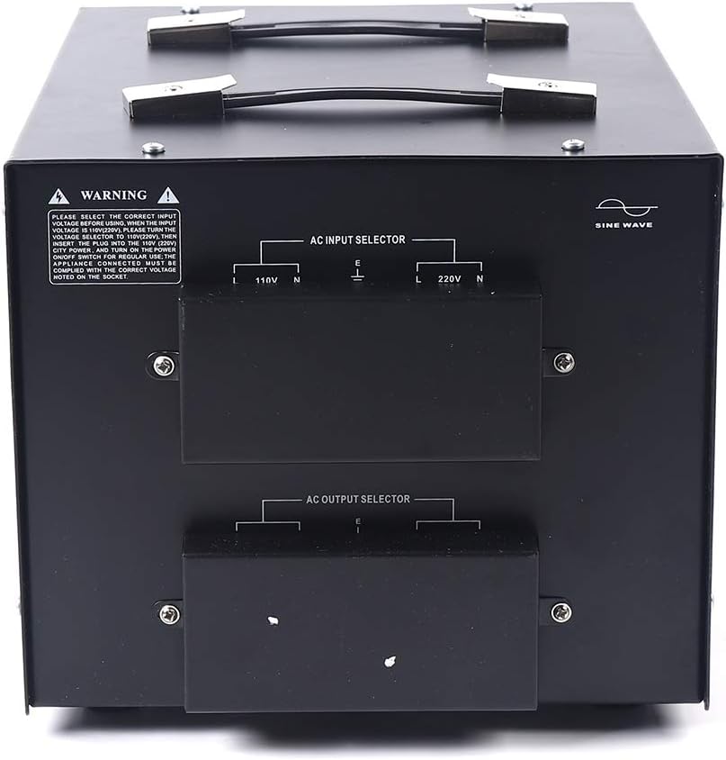10000W Voltage Converter Transformer Step Up/Down 110V/220V Heavy Duty Voltage Converter USB Transformer Power Converter with 2 US Outlets