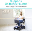 Vive 4 Wheel Mobility Scooter - Electric Powered Wheelchair Device - Compact Heavy Duty Mobile for Travel, Adults, Elderly