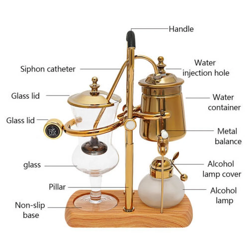 400ml Vintage Nispira Belgium Syphon Balance Coffee Maker Syphon Coffee Machine