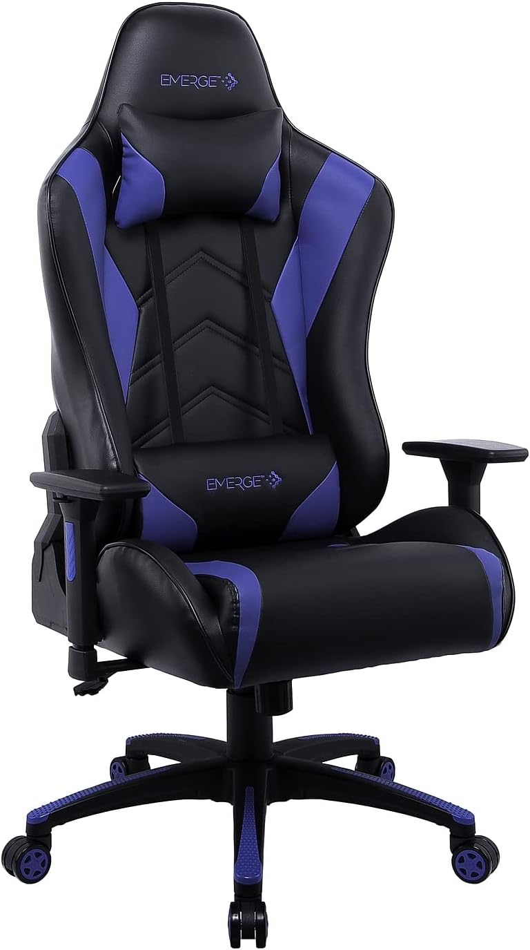 STAPLES 24326200 Vartan Gaming Chair Blue