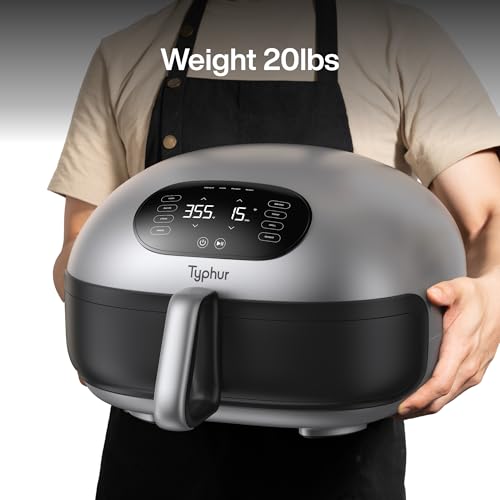 Dome 2 Air Fryer, Extra Large Airfryer with Superior Airflow, Self-cleaning Smart Digital Fryer with PFAS free Basket for Quick Easy Meals