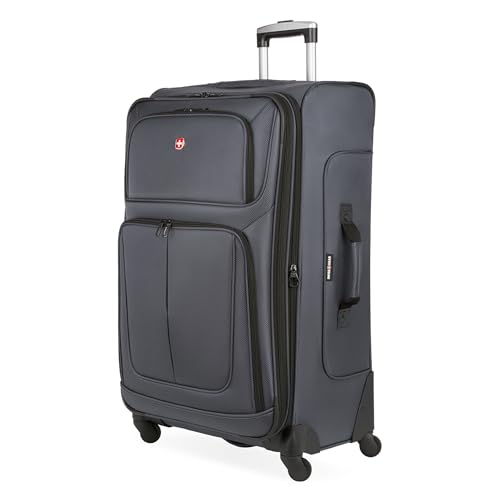SwissGear Sion Softside Expandable Roller Luggage, Teal, 3 Piece Set (21/25/29)