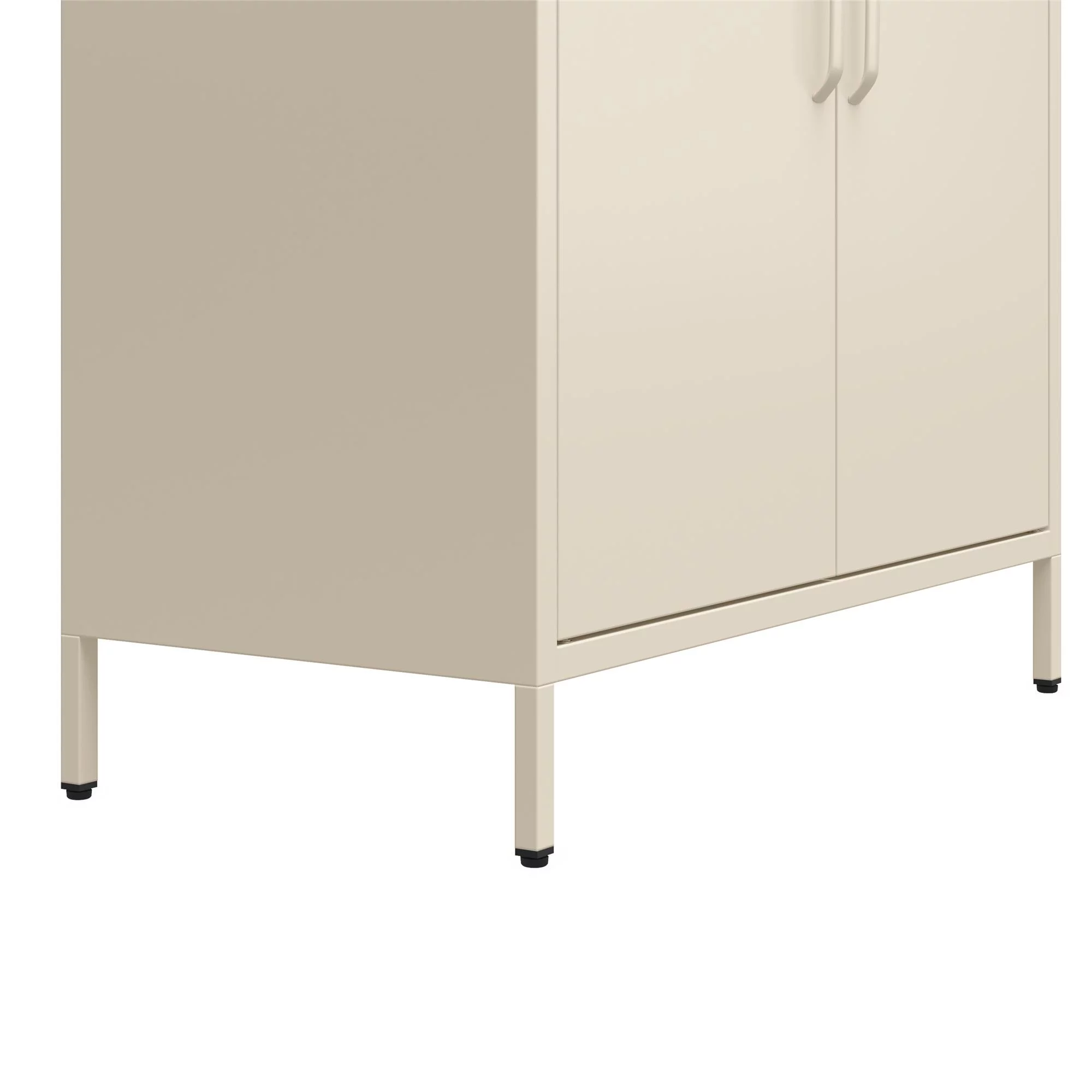Mr. Kate Annie Short Metal 2 Door Cabinet, Parchment