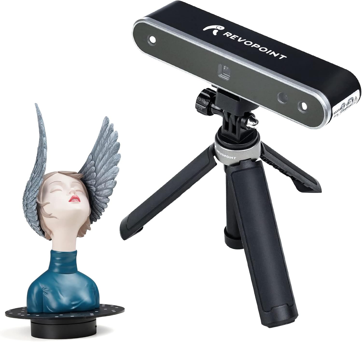 Revopoint 3D Scanner 0.05mm Precision 10 FPS Scan Speed Portable 3D Scanner for 3D Printing - POP2 Premium
